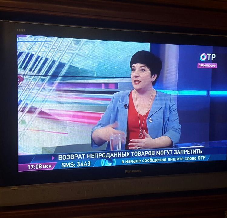 Председатель Комитета Анна Вовк в эфире программы “ОТРажение” на канале ОТР